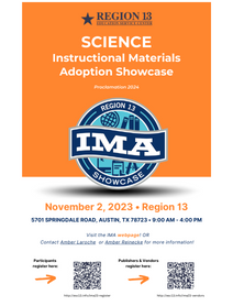 Screenshot of Science Instructional Materials Adoption Showcase. Link to PDF available below.
