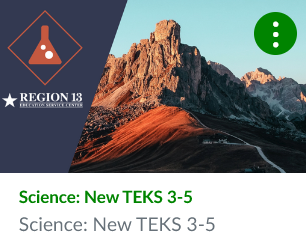 Science: New TEKS 3-5 Canvas Course